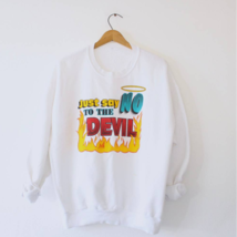 Vintage Say No To The Devil Sweatshirt XL - £36.69 GBP