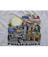 Manila Philippines Men&#39;s T-Shirt Size 3XL Hand Painted Print Short Sleev... - $19.00