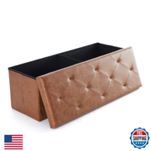 Sweetcrispy 43 Inches Folding Ottoman with Storage Bench, Foot Rest Stoo... - $64.61