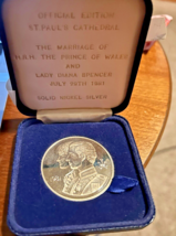 1981 Royal Wedding Commemorative Medal - Prince Charles &amp; Lady Diana - S... - $200.00