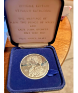1981 Royal Wedding Commemorative Medal - Prince Charles &amp; Lady Diana - S... - $200.00