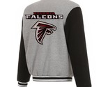 NFL Atlanta Falcons  Reversible Full Snap Fleece Jacket  JHD Embroidered... - £107.90 GBP