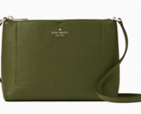 Kate Spade Harlow Crossbody Bag Army Green Leather Purse WKR00058 NWT $2... - $107.90