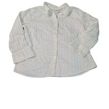 JM Collection Petite White Button Down Long Sleeve Blouse Size Petite S Or M - £8.52 GBP