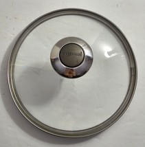 Vintage Farberware Clear Glass &amp; SS 7 3/8&quot; Round Pot Pan Replacement Lid #57 - £14.13 GBP