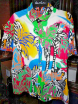 Robert Graham Men&#39;s Tres Palms Short Sleeve Shirt Size 3XL - £201.36 GBP