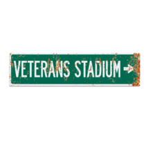 Retro Veterans Stadium Philadephia Metal Street Sign - £23.37 GBP