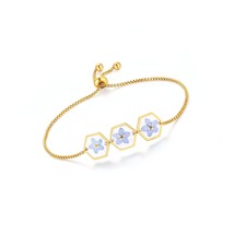 Forget-Me-Not Pressed Wildflower Bracelet | Personalized | | - $1,687.15 MXN