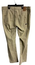 Outpost Makers  haki Flat Front Straight Leg  Jeans 5 Pocket Chinos 36 x34 - $15.79
