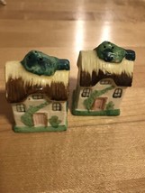 VINTAGE Houses SALT &amp; PEPPER SHAKERS - Homes Buildings - £5.22 GBP