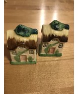 VINTAGE Houses SALT &amp; PEPPER SHAKERS - Homes Buildings - $9.02 CAD