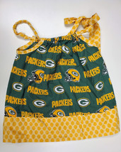 Girls Greenbay Packers Handmade Pillowcase Dress - Size Approximately 2T - £10.20 GBP