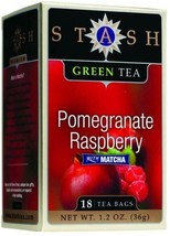 Stash Tea Pomegranate Rasp Green w/Matcha 18 CT - £7.80 GBP