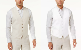 INC International Concepts Mens Linen Blend Vest, Size XS - $26.73