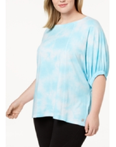 Calvin Klein Performance Plus Size Relaxed Tie-Dyed T-Shirt, MSRP $59 - $22.99