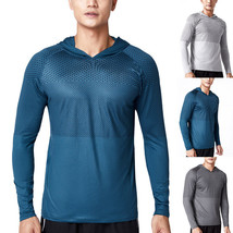 SH Men&#39;s Outdoor Sun Block T-Shirt UPF 50+ Skin Protection Hiking Sport Hoodie T - £25.88 GBP