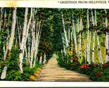 Generic Country Road Scenic Greetings From Hillsville VA WB Postcard T18 - £4.63 GBP