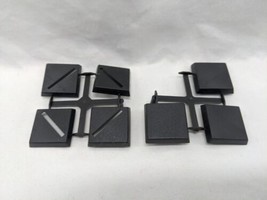 Lot Of (7) Games Workshop 1995 And 1998 Small Square Black Bases - £19.46 GBP