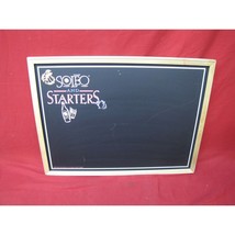 Antique Vintage Soleo &amp; Starters Bar Pub/Bar Chalk Board - £23.38 GBP