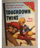 TOUCHDOWN TWINS by Philip Harkins (1950) Pocket Books football paperback VF - $364.34 MXN