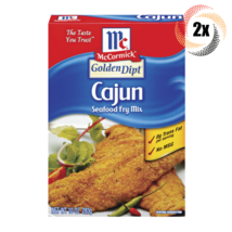 2x Boxes McCormick GoldenDipt Cajun Seafood Fry Mix | 10oz | Fast Shipping - $19.94