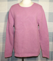 Women&#39;s Gander Mountain Purple Heavy Tight Knit Sweater Size XL Warm Ribbed - £21.01 GBP