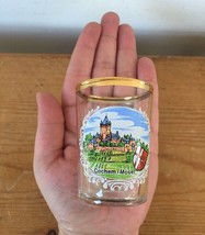 Vintage Cochem Mosel German Oktoberfest Souvenir Tumbler Shot Glass Gold... - $18.99