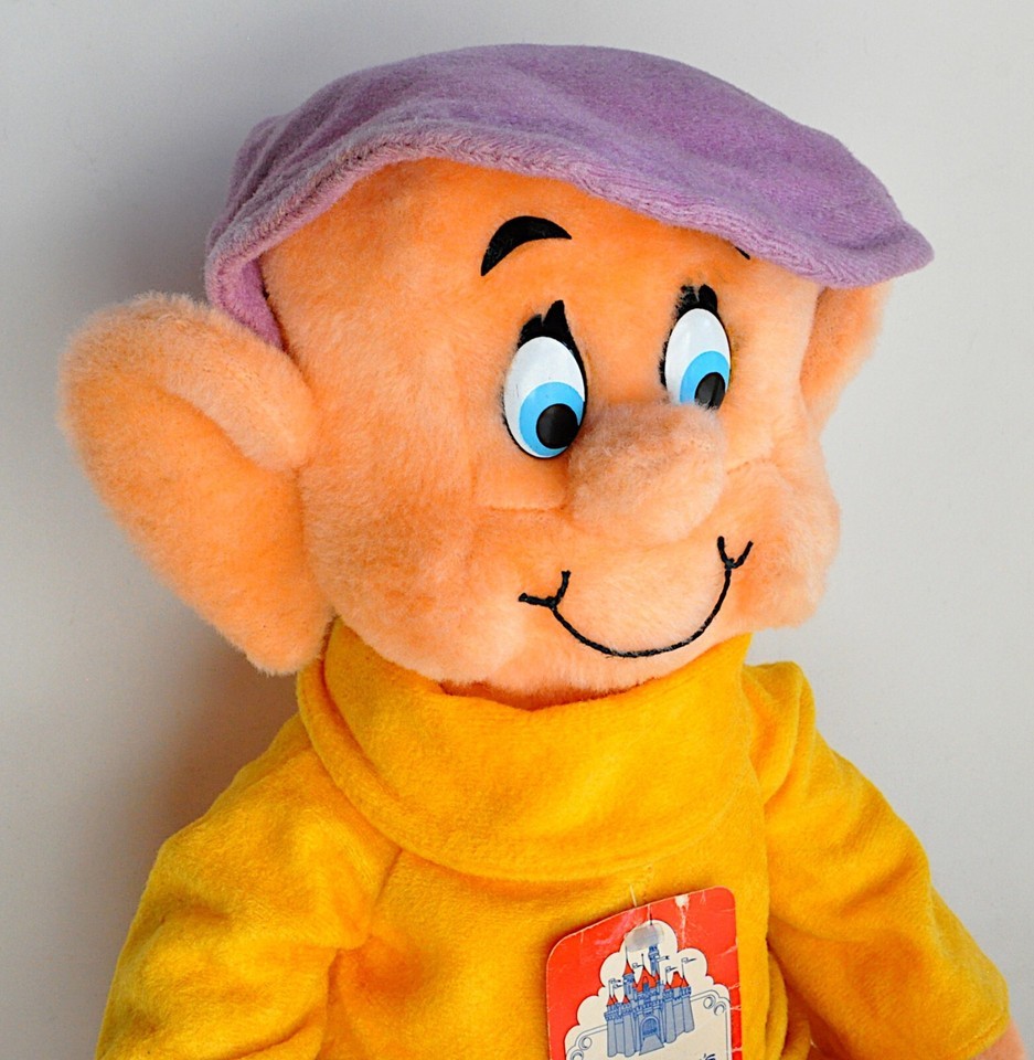 VTG Disneyland Disney World Large Dopey Plush Doll w Tag 70s USA Made 20" Parks Item image 8
