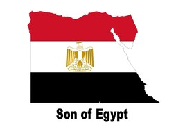 Son of Egypt Egyptian Country Map Flag Poster High Quality Print - £5.56 GBP+