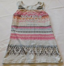 Hard Rock Cafe Orlando Youth Girls tank top shirt lt grey heather L larg... - £14.36 GBP