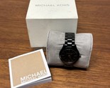 Michael Kors Mini Slim Runway Black Dial Women&#39;s Watch MK3587 Needs Batt... - $19.79