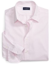 Club Room Men&#39;s Regular-Fit Stripe Dress Shirt Pink-Size S 15 32/33 - $17.99