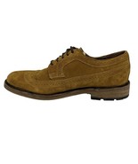 FRYE Suede Leather Wingtip Oxford Shoes Wheat Tan Brown Roughout Mens Si... - $706.80 MXN