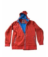 Sims Snowboarding Zip Up Hoodie Mens Large Red and Blue - $18.49