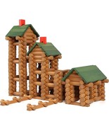 Wondertoys 328 Pcs Wooden Logs Set Ages 3+, Classic Building Log Toys fo... - €83,00 EUR