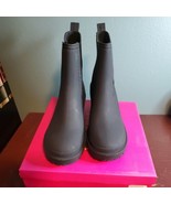 Catherine Malandrino Rabita Black Rain Bootie Boot Shoes Size 9 - €27,35 EUR