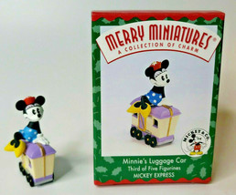 1998 Hallmark Merry Miniatures Mickey Express Minnie&#39;s Luggage Car U119 ... - £11.98 GBP