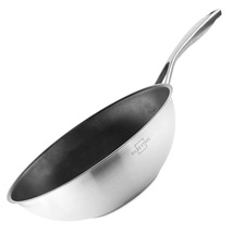SILBERTHAL Wok pan Ø 28 cm - stainless steel - induction - NON-STICK coated - $119.75