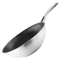 SILBERTHAL Wok pan Ø 28 cm - stainless steel - induction - NON-STICK coated - £94.16 GBP