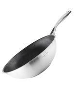 SILBERTHAL Wok pan Ø 28 cm - stainless steel - induction - NON-STICK coated - £94.16 GBP