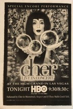 2000 Cher Live In Concert Tv Guide Print Ad MGM Grand Las Vegas TPA21 - £4.68 GBP