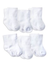 Gerber Unisex Baby 6 Pack Organic Jersey Crew Socks 0-3 M - $9.00