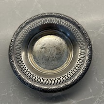 Beautiful Detailed Silver Initialed Bowl 6” - $287.10