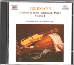 Orchestra Of The Golden Age `Telemann: Tafelmusik, Vol. 1 (1998) Audio Music CD - £6.29 GBP