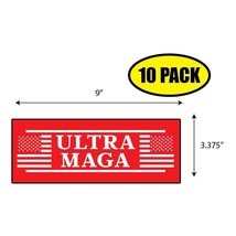 10 PACK 3.37&quot;x 9&quot; ULTRA MAGA Sticker Decal Political BS0468 - £10.39 GBP