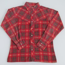 Bon Homme Vintage Men&#39;s Western Cotton Flannel Shirt Size Medium - £18.95 GBP