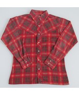 Bon Homme Vintage Men&#39;s Western Cotton Flannel Shirt Size Medium - $24.00