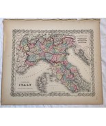 Northern ITALY, No 18, Antique Atlas Map 1855 Colton World Maps - €47,29 EUR