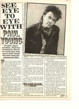 Paul Young teen magazine pinup clipping Bop See eye to Eye 80&#39;s - £1.17 GBP