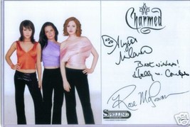 Charmed Cast Signed Autograph 6x9 Photo Alyssa Milano Holly Combs Rose Mcgowan - £13.36 GBP